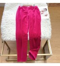 Garnet Vintage casual velvet straight leg pants