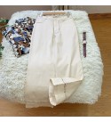 Cotton spring vintage casual straight leg pants